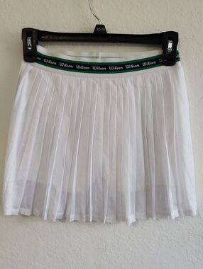 Wilson Girls Pleated Mesh Tennis Skort Large 10 Preppy Golfcore Pickleball